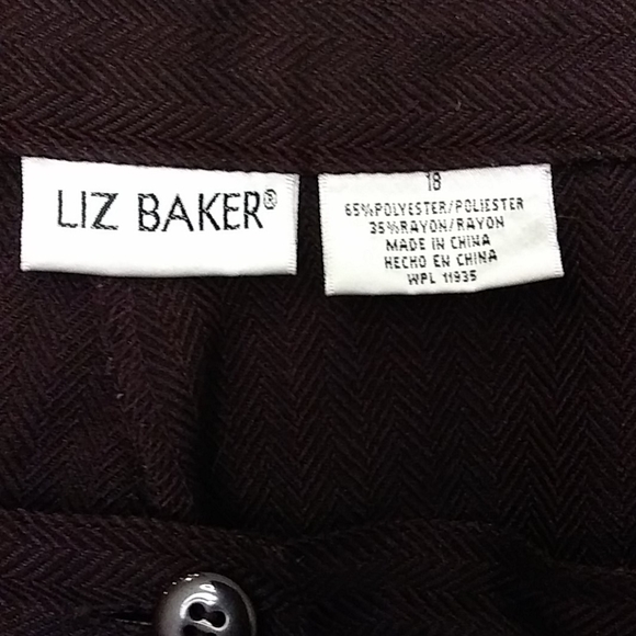 Liz Baker dark brown tweed trousers - Picture 4 of 7